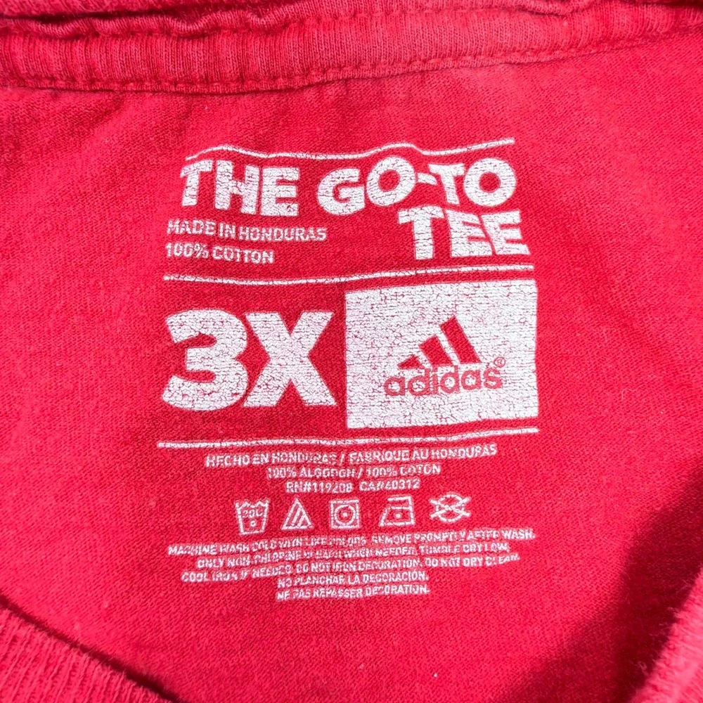 Adidas Graphic Tee Mens 3X Red Unfinished Business 2012-2013 Cotton Shirt